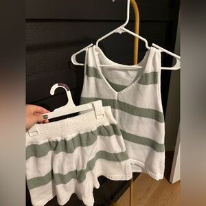 Striped Knit Set